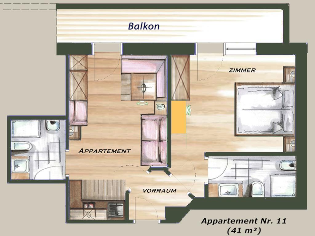 Garni Appartement Alpenresidence Cadipietra Rom bilde